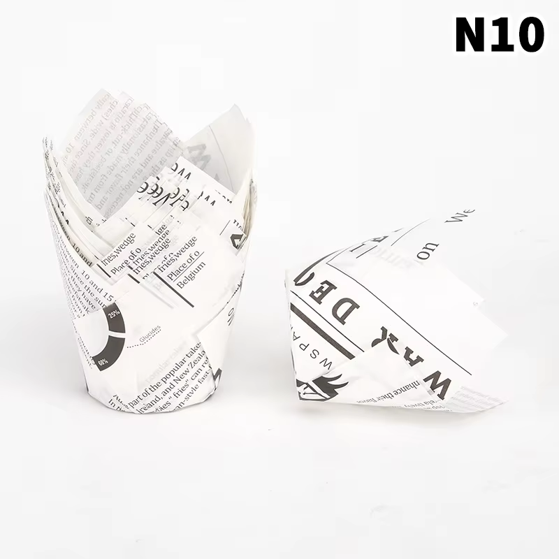50 pièces/ensembles tulipe Muffin Cupcake gobelets en papier anti-huile Cupcakes doublures cuisson g