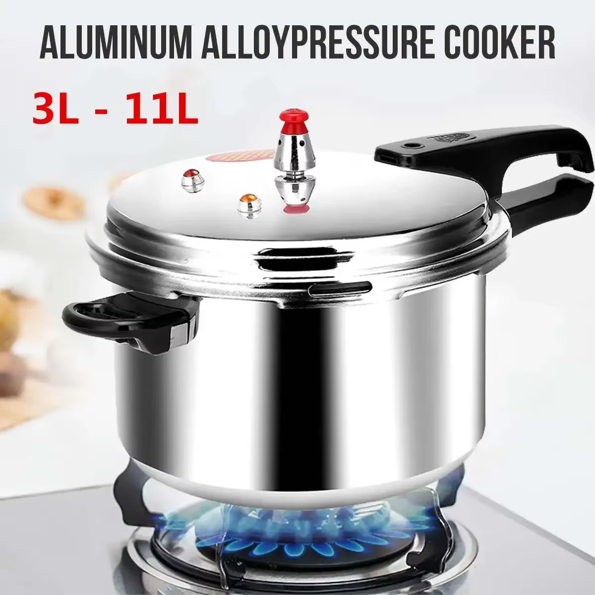 Autocuiseur de cuisine électrique 18/20/22/28cm, cuisinière à gaz, économie d'énergie, ustensiles de