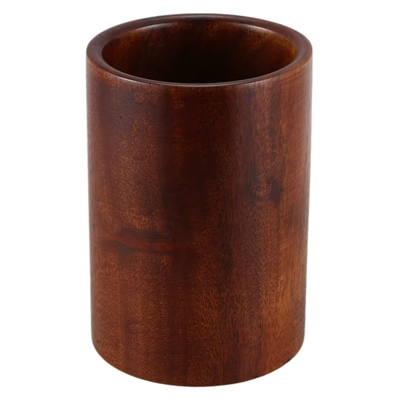 Porte-ustensiles de cuisine en bois, porte-ustensiles pour cuillères, spatules, seau, table à manger