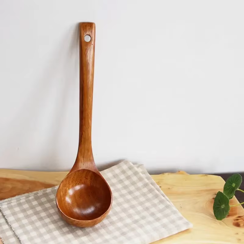 Cuillères en bois Kemu Big Nanmu de qualité supérieure, ultra-pratiques pour la cuisine domestique, 
