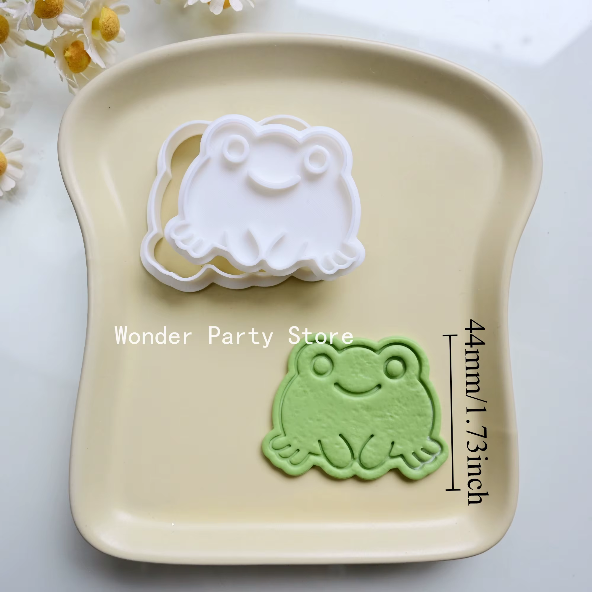 Moule à biscuits en forme de grenouille de dessin animé mignon, outils de décoration de gâteaux, emp