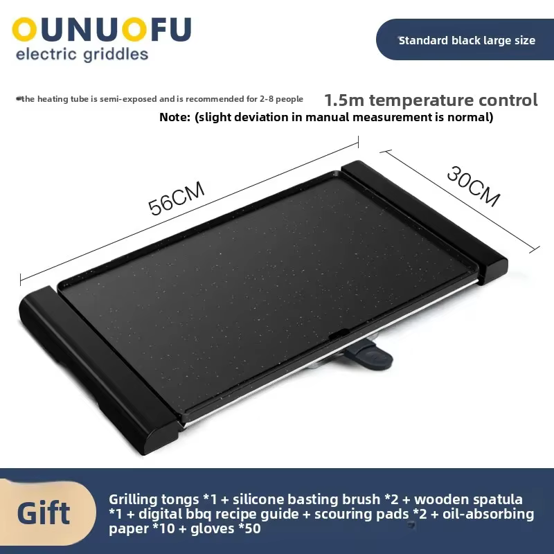 Gril coréen électrique 220V, plaque de cuisson antiadhésive sans fumée pour intérieur, cuisinière co