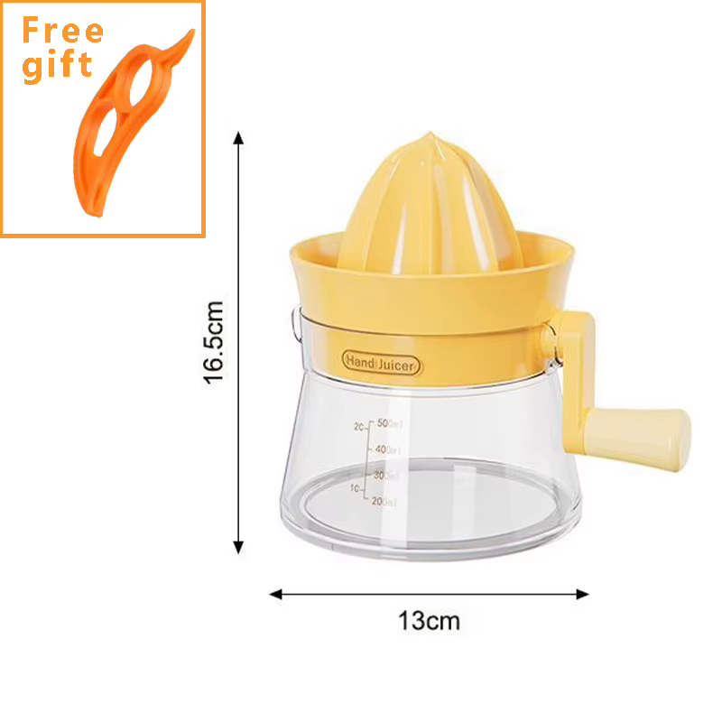 Presse-agrumes manuel pour Orange, citron, pamplemousse, avec boîte de rangement de 500ml, outil de 