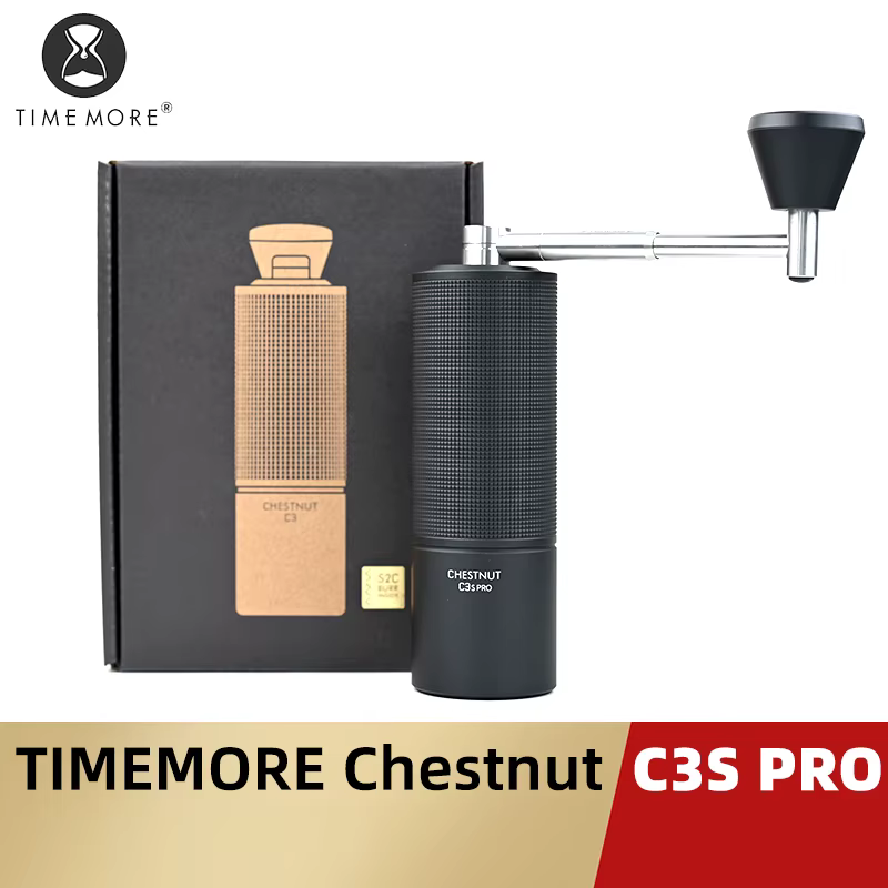 TIMEMORE – moulin à café manuel Chestnut C3S Pro / C3ESP Pro, avec manivelle pliable, bavure S2C à l