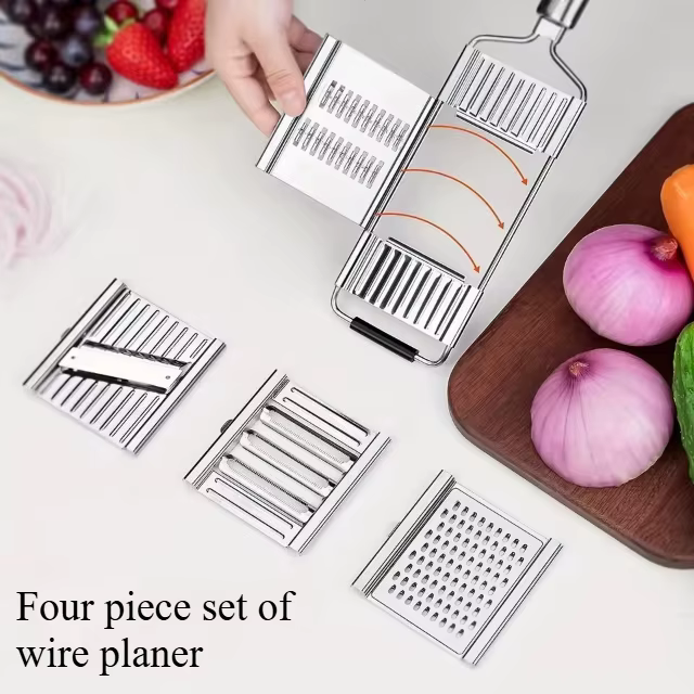 Broyeur à légumes en acier inoxydable, râpe à légumes manuelle Portable, trancheur de légumes, facil