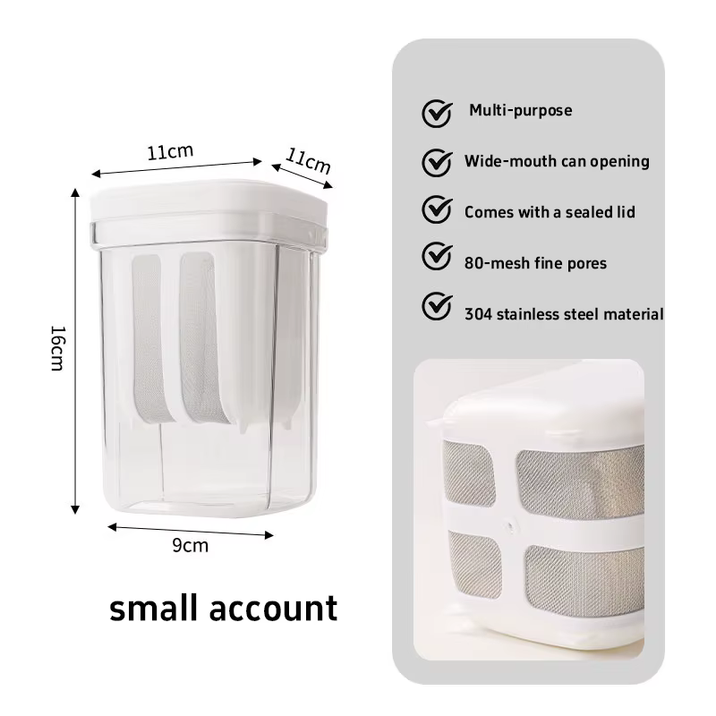 Filtre à yaourt domestique en acier inoxydable 304, tamis filtrant pour lait de soja, yaourt maison