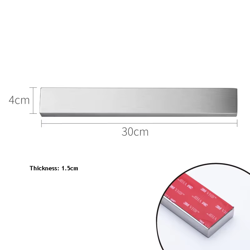 LMETJMA-Porte-couteau magnétique professionnel, bande en acier inoxydable, Barre de couteaux de cuis