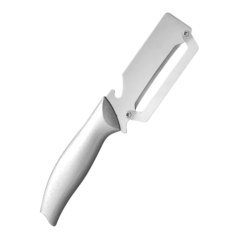 Éplucheur de légumes 3-en-1 en acier inoxydable, couteau à éplucher multifonction pour trancher les 
