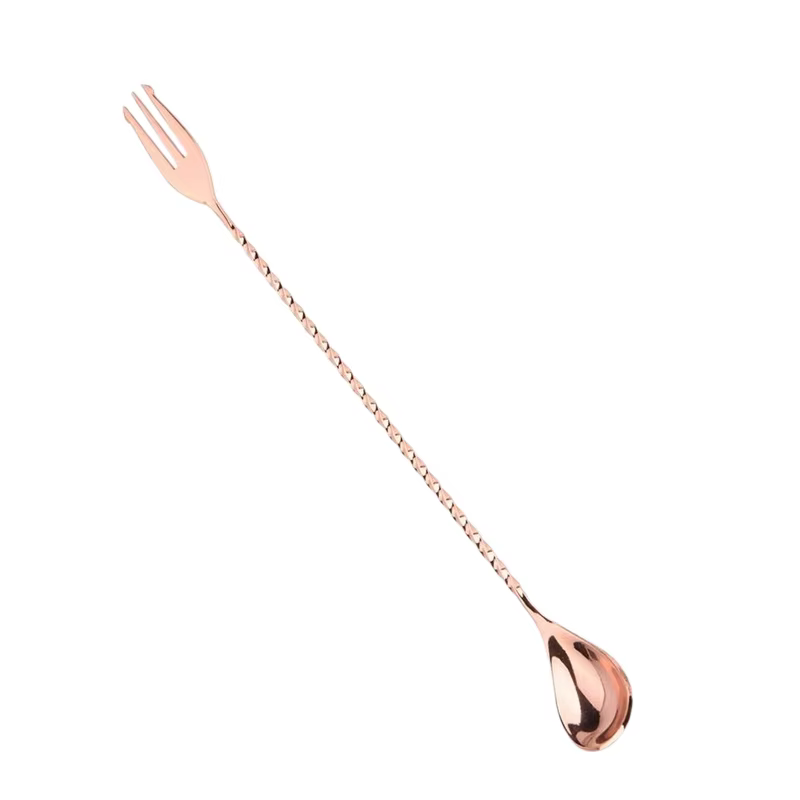 Mélangeur à cocktail et cuillère à mélanger, mélangeur à cocktail en acier inoxydable, outil de barm