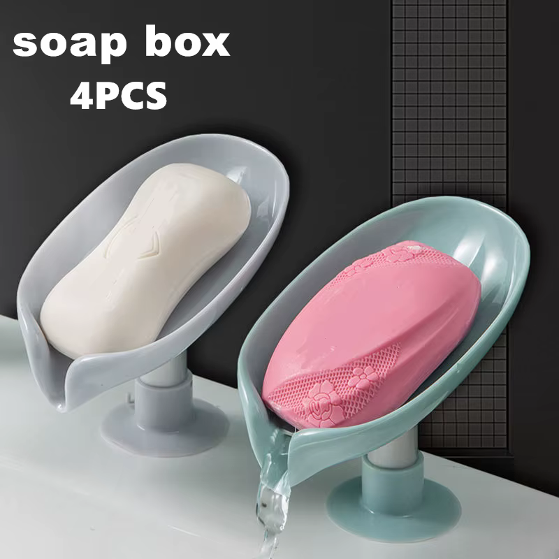 HORegina-Boîte de Vidange en Plastique avec Ventouse Décorative, Conception du Cuir oral elu, Auto-p