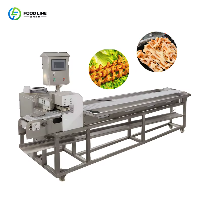 Machine à brochettes de poulet, machine à brochettes de viande automatique, machine à brochettes de 