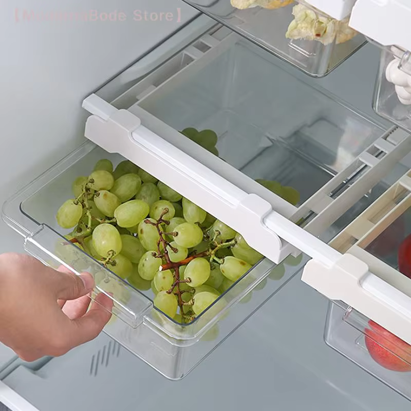 Boîte de rangement de cuisine, organisateur de conservation de fruits et légumes, récipient Transpar