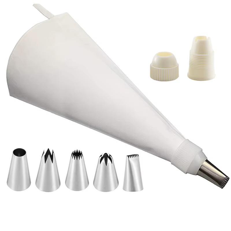 8 pièces/ensemble accessoires de cuisine en Silicone passepoil de glaçage crème sac à pâtisserie + 6