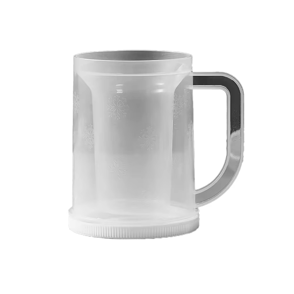 No-Dilution Beer Glass - Translucent Insulated Mug Keeps Drinks Cold for Hours, Summer Essential