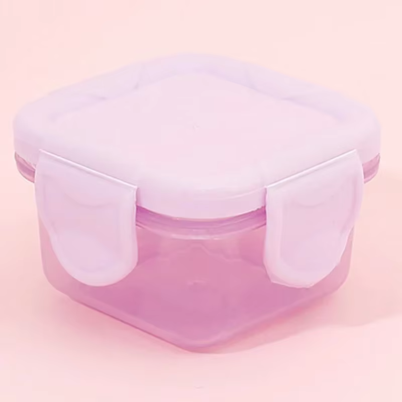 Lot de 3 boîtes de rangement de cuisine, petits contenants en plastique pour aliments, hermétiques e