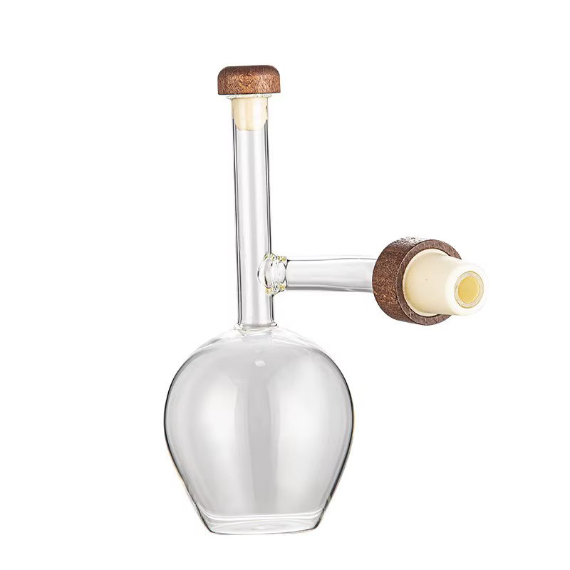 JUSTINLAU Aérateur de vin créatif en verre borosilicate, décanteur de vin rouge à bec verseur rapide