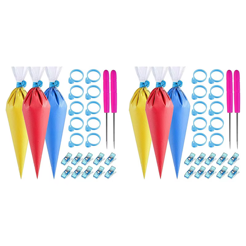 Sacs à douilles sans pointe ABUN-244Pcs, 200 pièces, sac à pâtisserie jetable pour glaçage/décoratio