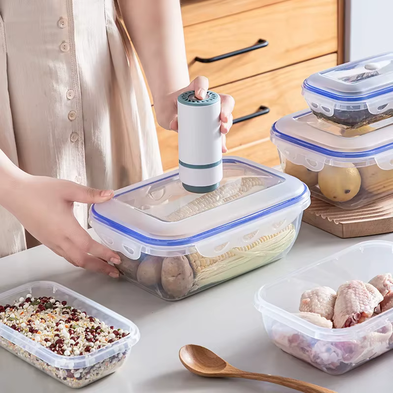 Boîte de stockage des aliments sous vide, conteneur de stockage des aliments, organisateur de réfrig