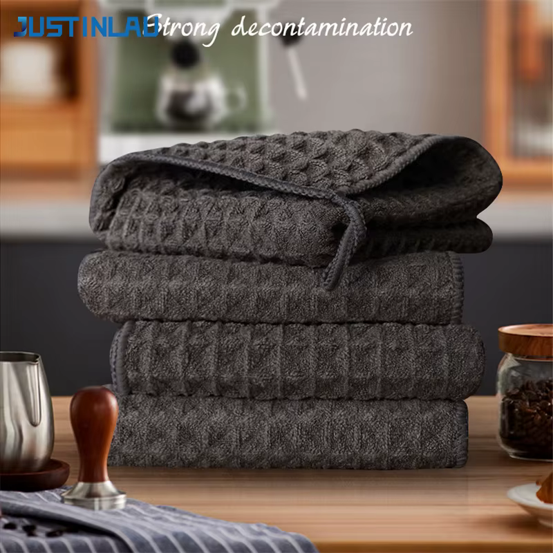 JUSTINLAU café Barista serviette de nettoyage Super absorbant microfibre chiffon de nettoyage servie