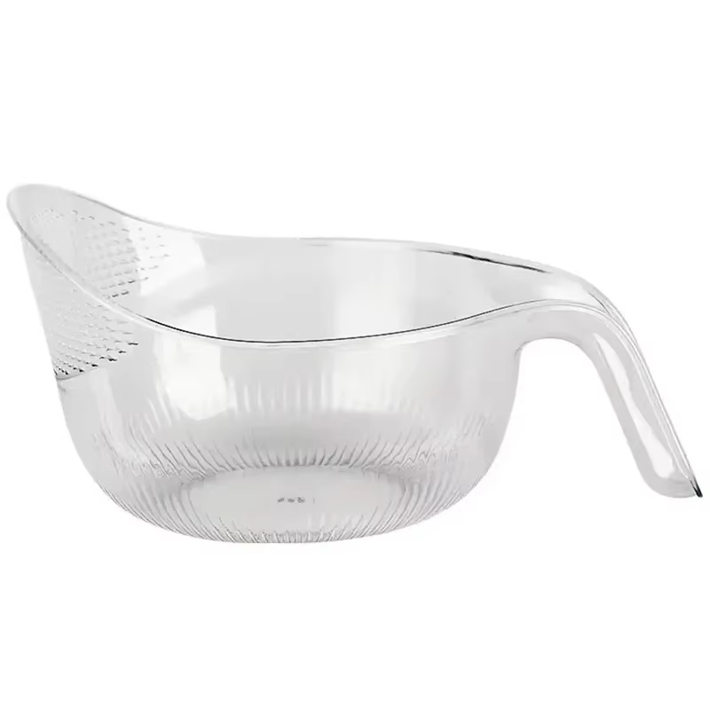 Filtre de lavage de riz avec poignée, gadget de cuisine, bassin de rinçage, panier de vidange, ménag