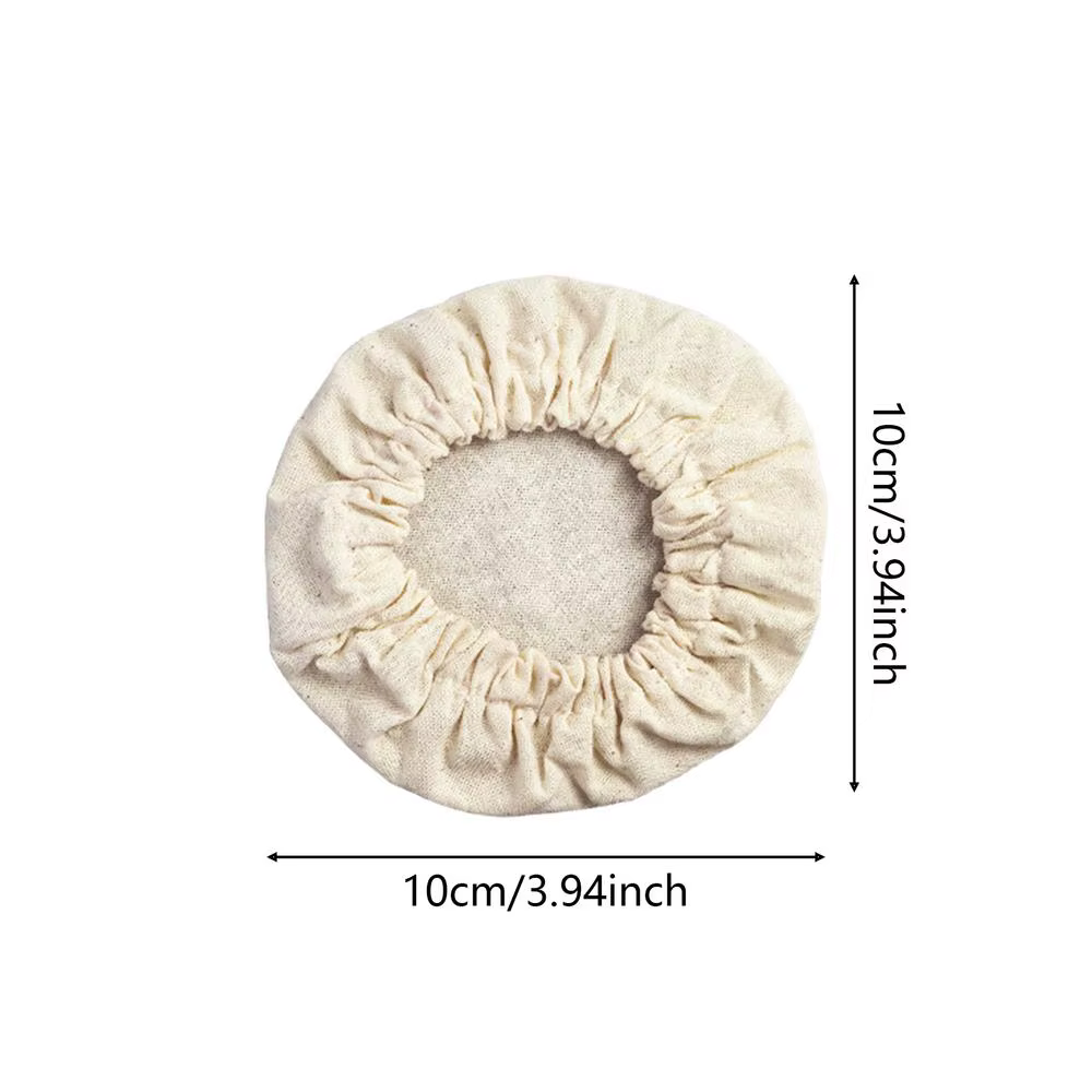 Couvre-pots en lin pour la fermentation du pain, 4 pièces, couvercles réutilisables pour la levée du