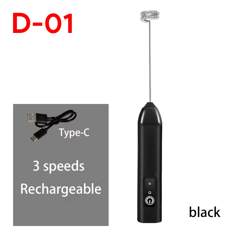 Mousseur à lait électrique chaud + batteur à oeufs sans fil type-c charge 3 vitesses Mini fabricant 