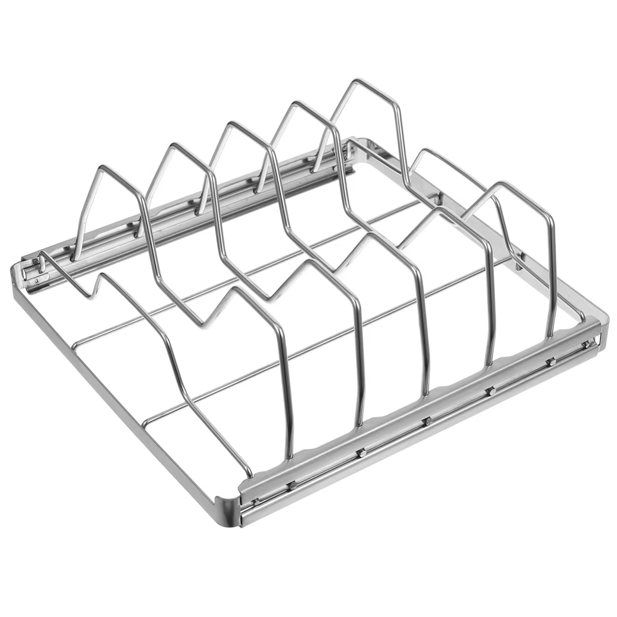 Support à côtes en acier inoxydable, support de cuisson pliable pour barbecue, outil de barbecue pou