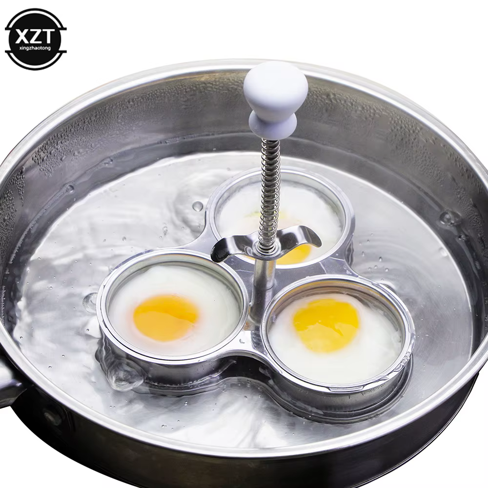 Poêle à œufs pochés en acier inoxydable, ustensile de cuisson à la vapeur, gadgets de cuisine antiad