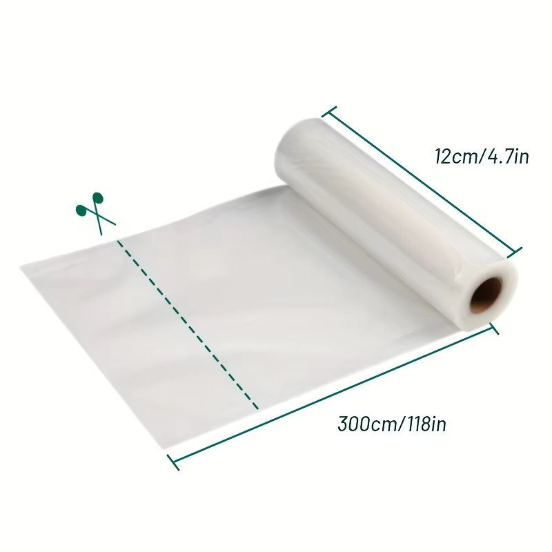 Sacs sous vide 3M/Roll - Durables, sans BPA, résistants aux déchirures, faciles à couper. Idéal pour