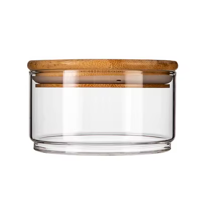 Bol en verre à salade japonais avec couvercle, pot de stockage de fruits, Tupperware empilable, orga