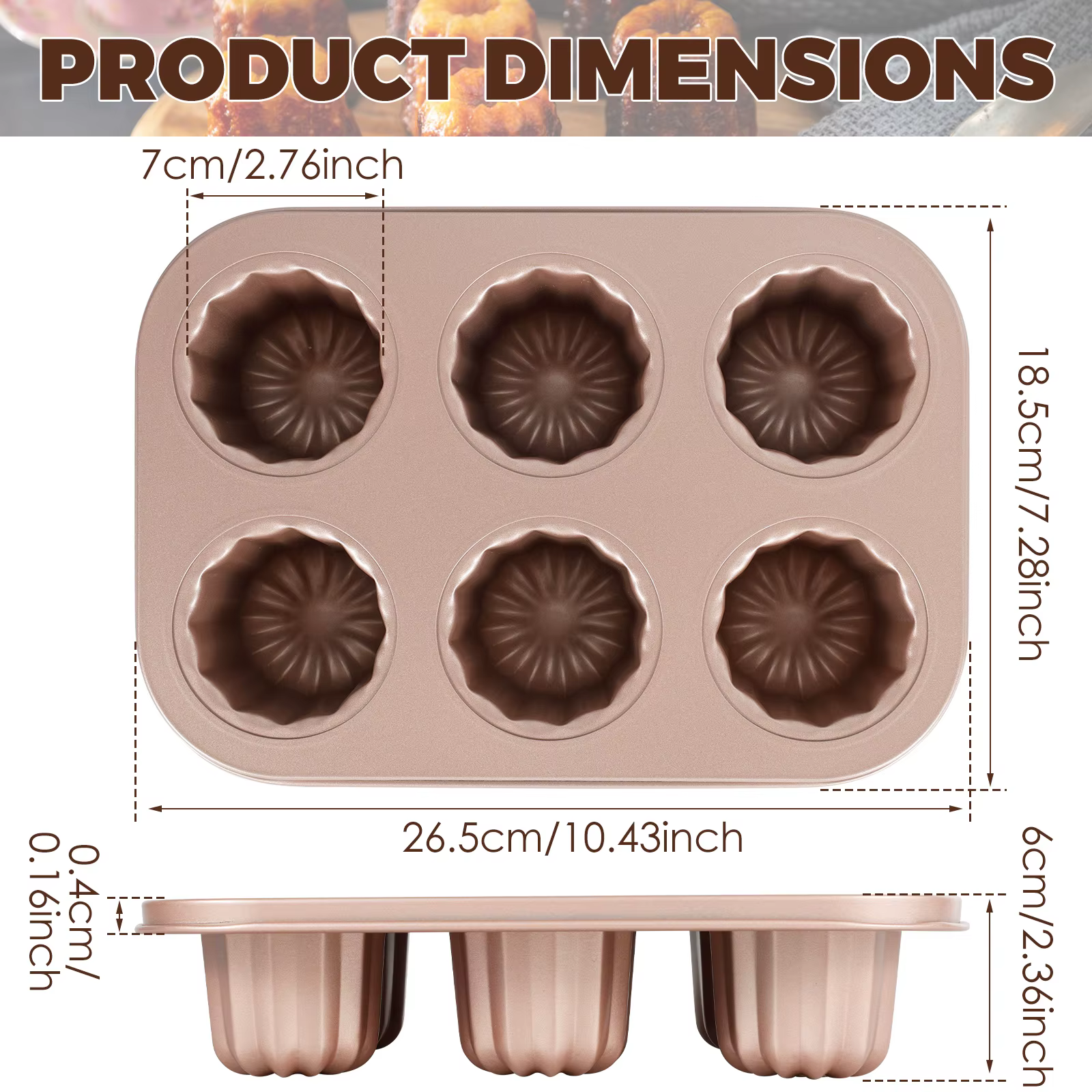 Moule à gâteau antiadhésif à 6/9/12 cavités, ustensiles de cuisson pour muffins, Cupcake, pour la cu
