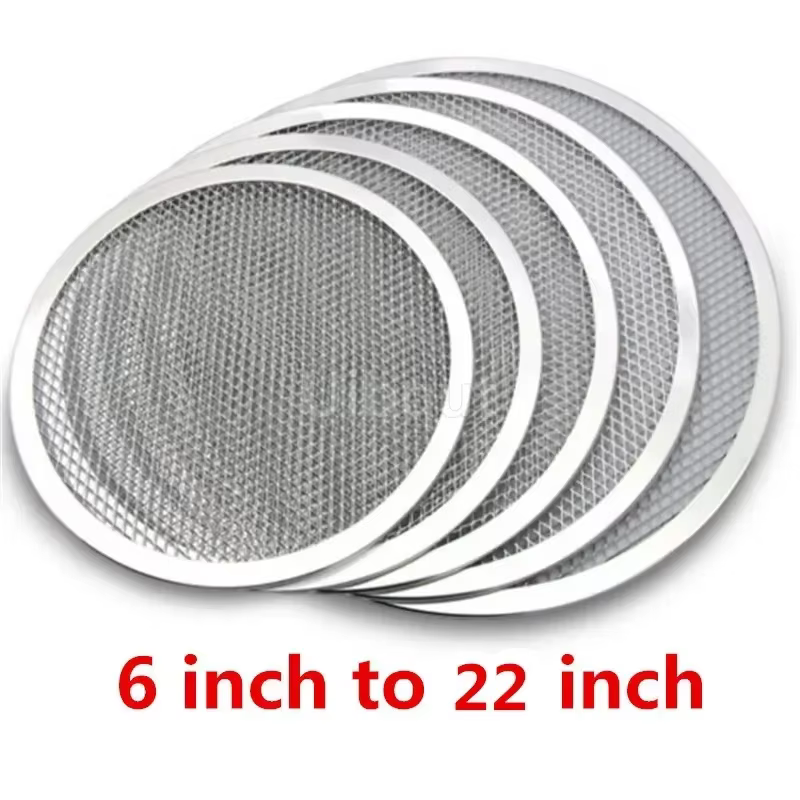 Plateau de cuisson antiadhésif pour Pizza, filet métallique, nouveau filet métallique en aluminium s