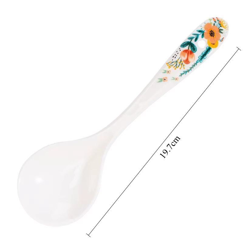 Cuillère en céramique japonaise, cuillère à soupe pour bouillie, vaisselle de table pour Restaurant,
