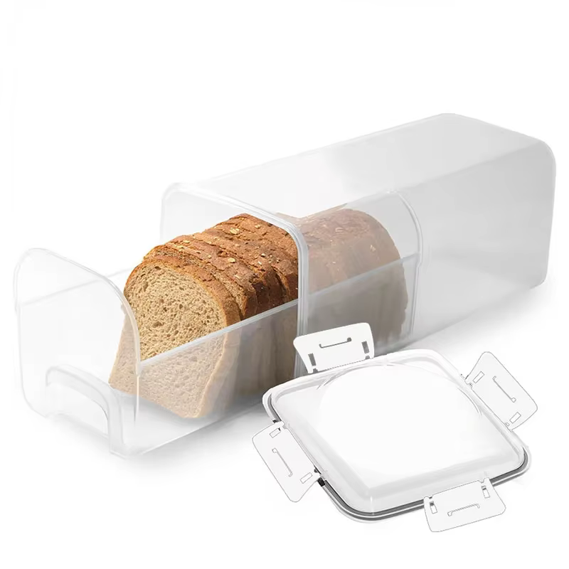 Conteneur de stockage de pain de 4 litres, boîte à pain en plastique avec couvercle d'étanchéité, bo