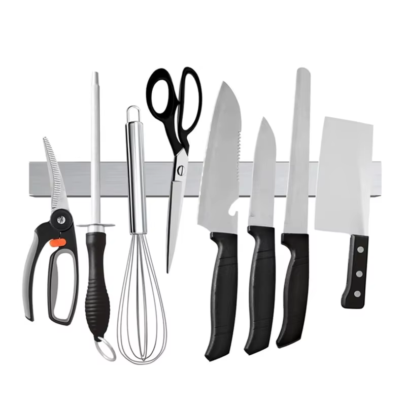 Bande de couteau magnétique professionnelle, porte-couteau magnétique en acier inoxydable, barre de 