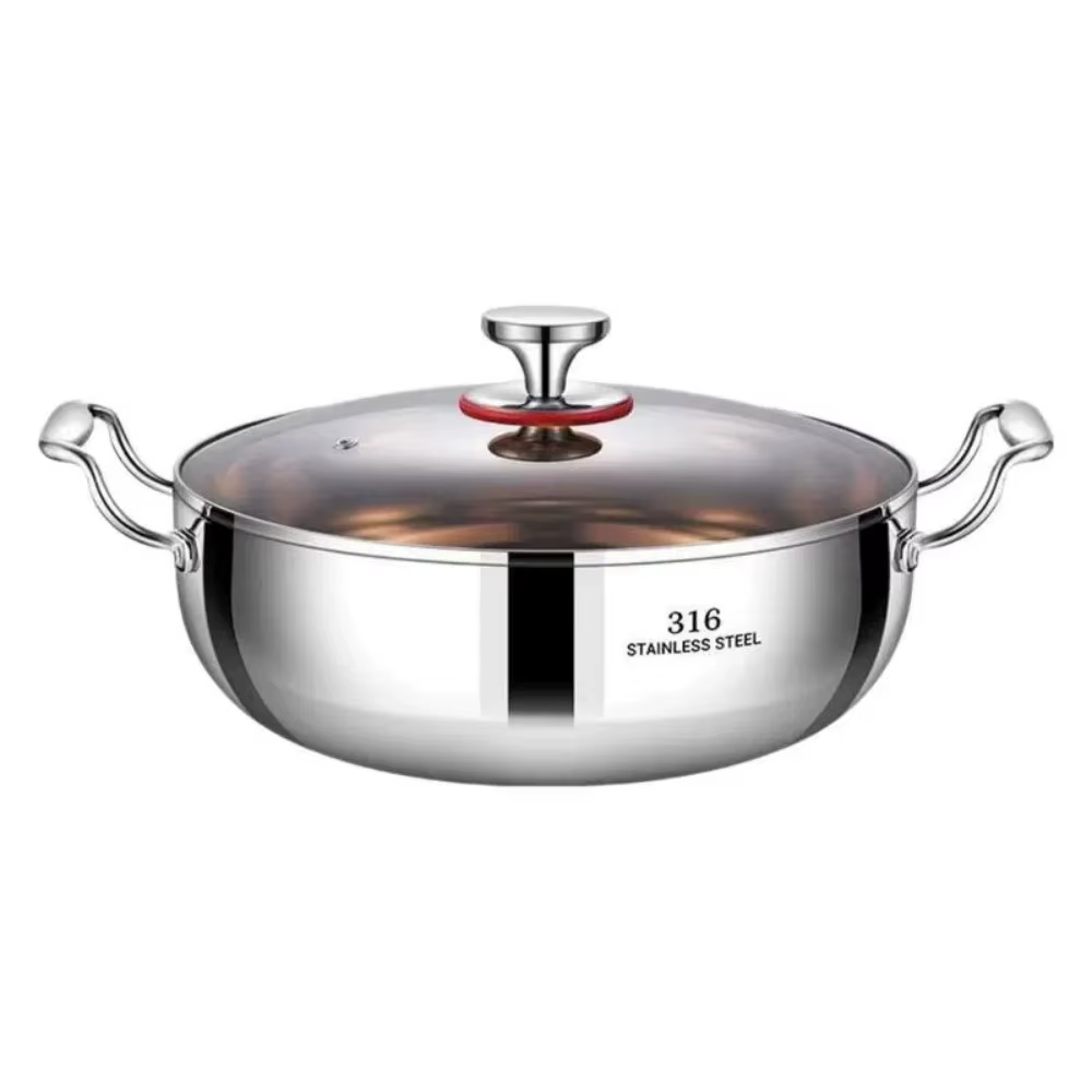 Marmite à soupe en acier inoxydable 316, pour usage domestique, cuisinière à gaz, cuisinière à Induc