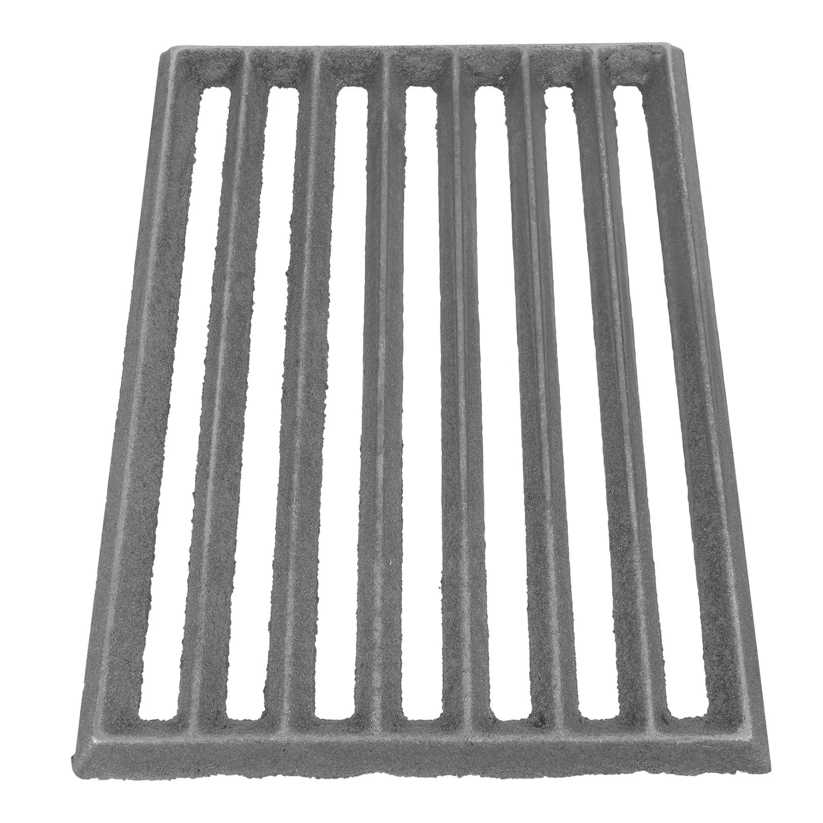 Grille de foyer rectangulaire en fonte robuste, plaque de remplacement pour barbecue, pièces de rech