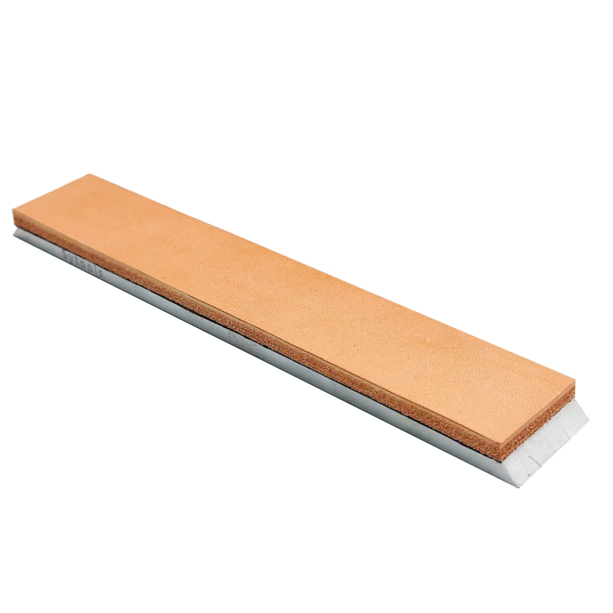 Affûtage de couteaux en cuir poli cuir véritable 25mm avec alliage d'aluminium blanc 4mm d'épaisseur