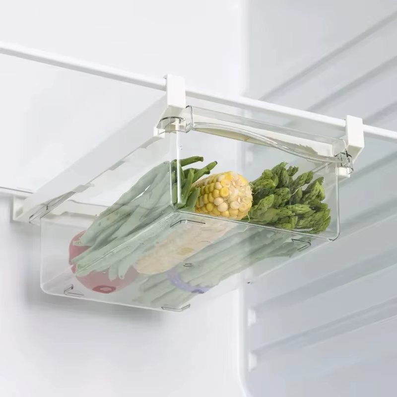 Organisateur de réfrigérateur pour fruits et œufs, support de rangement sous étagère, tiroir de réfr
