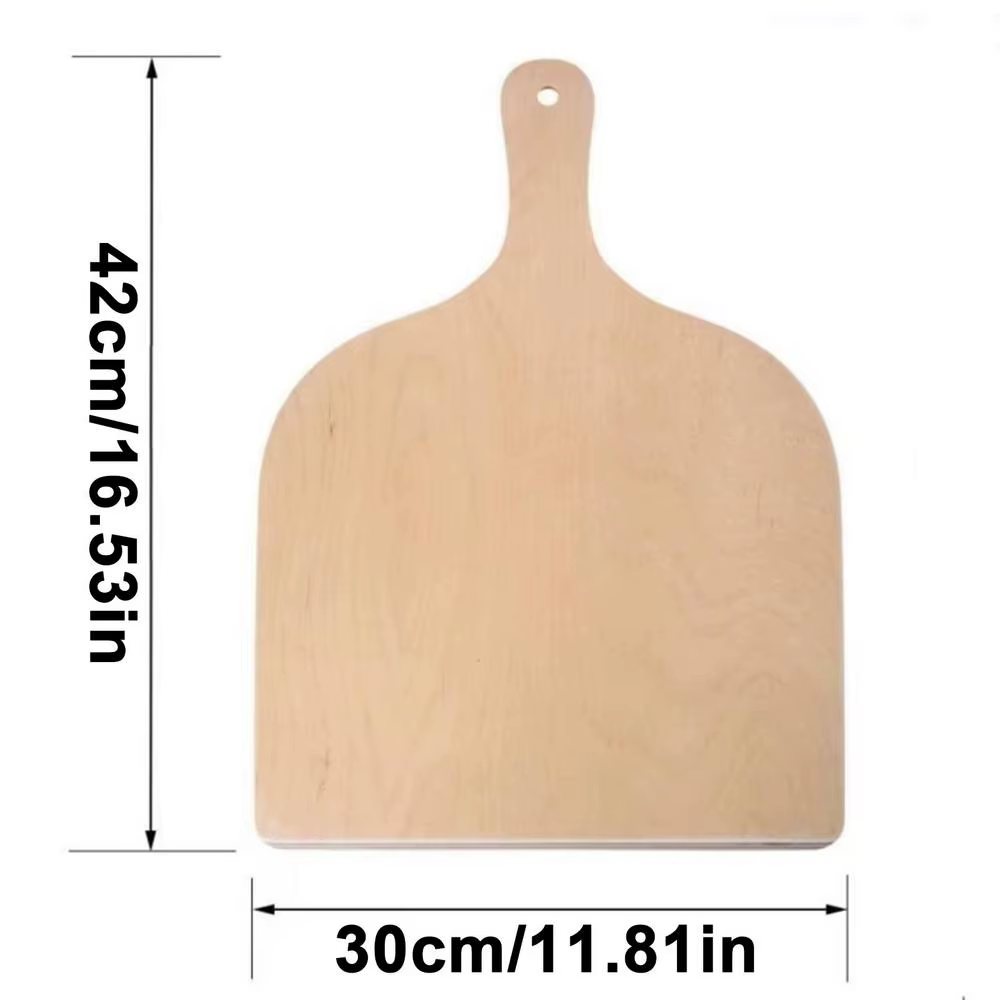 Spatule à Pizza en bambou naturel de 16 pouces, accessoire de four pour grande planche à Pizza en bo