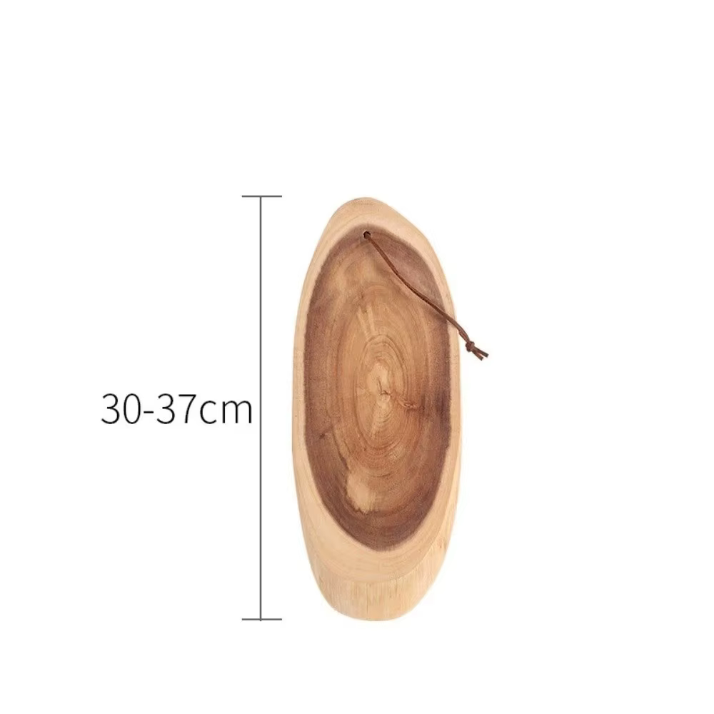 Planches à découper uniques en bois massif, anti-fissures, anti-moisissure, assiette en bois pour al
