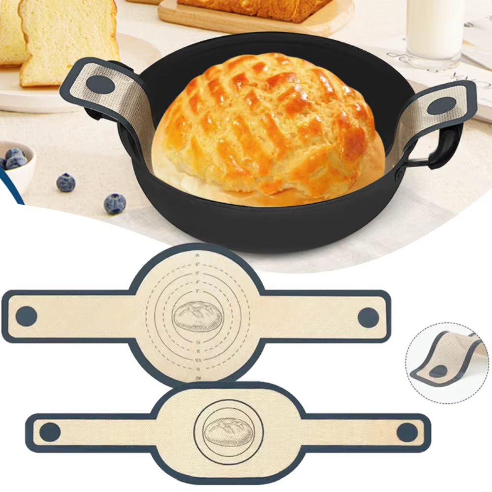 Élingue à pain en Silicone réutilisable pour tapis de cuisson de four hollandais, doublures antiadhé