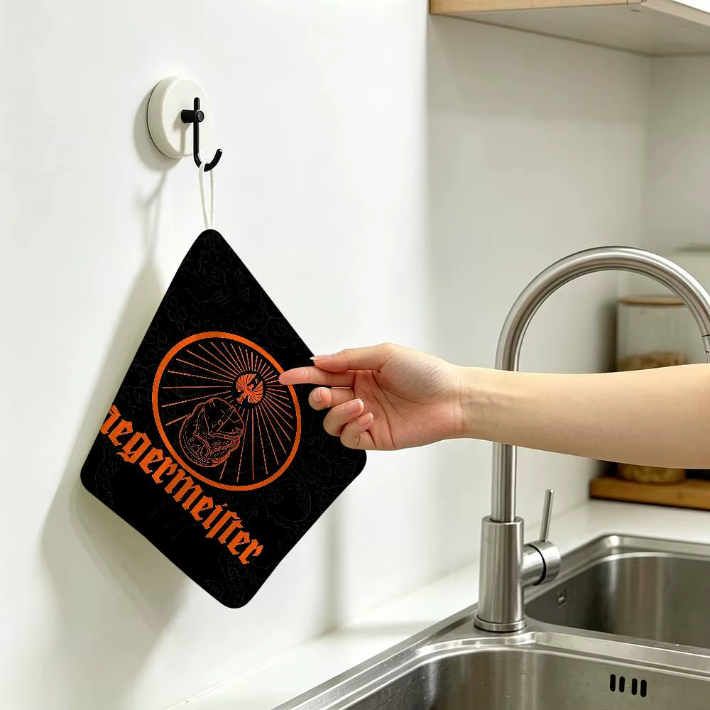 Serviette de cuisine suspendue Jagermeisters, en coton polyester, résistante à l'usure, pour essuyer