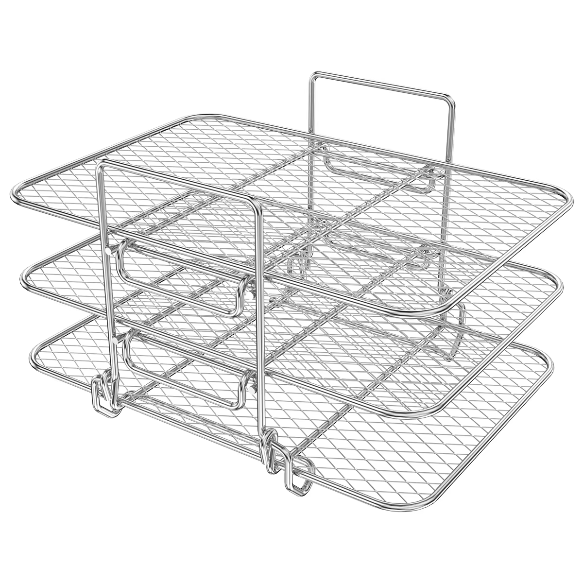 Support de friteuse à Air, grilles empilables, supports de brochettes, accessoires universels, suppo
