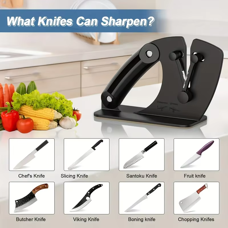 Affûteur de couteaux professionnel, système d'affûtage pour couteaux de cuisine, gadgets de cuisine,