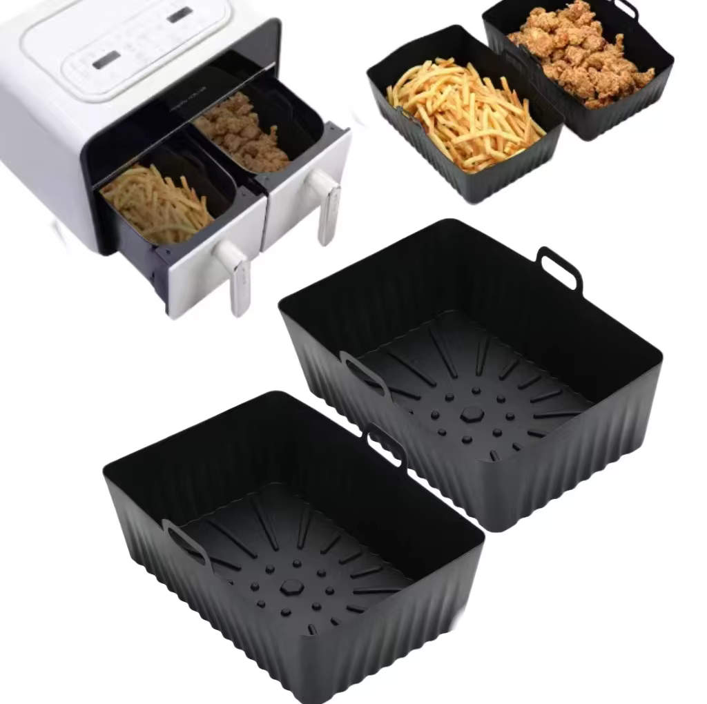 Lot de 2 doublures de panier pour friteuse à air Ninja F400 451, en silicone antiadhésif réutilisabl