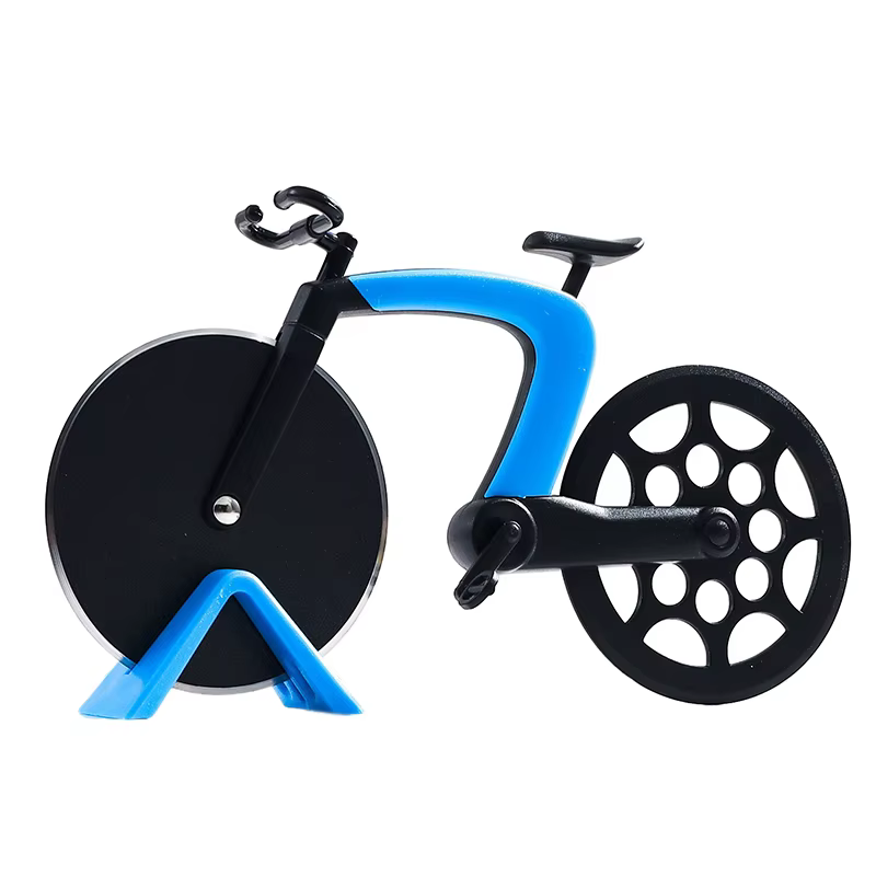 Coupe-pizza créatif en forme de vélo, trancheuse à pizza réutilisable, accessoires de cuisine pratiq