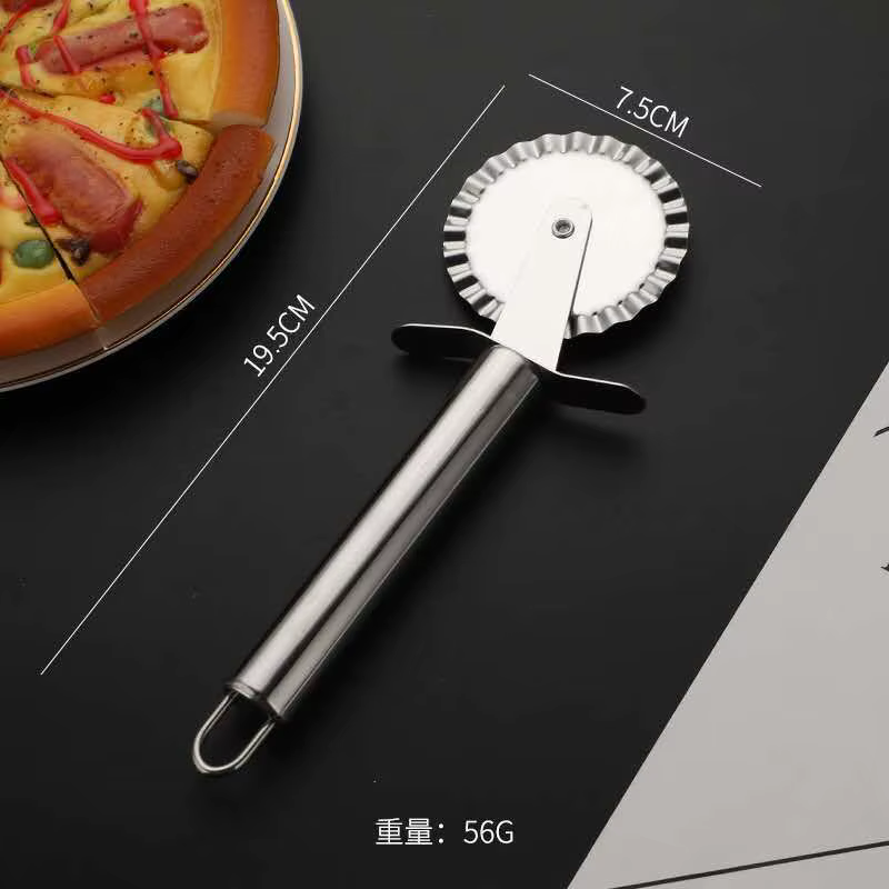 Coupe-Pizza à roue unique en acier inoxydable, coupe-Pizza, plaque de cuisson, outils de cuisson de 