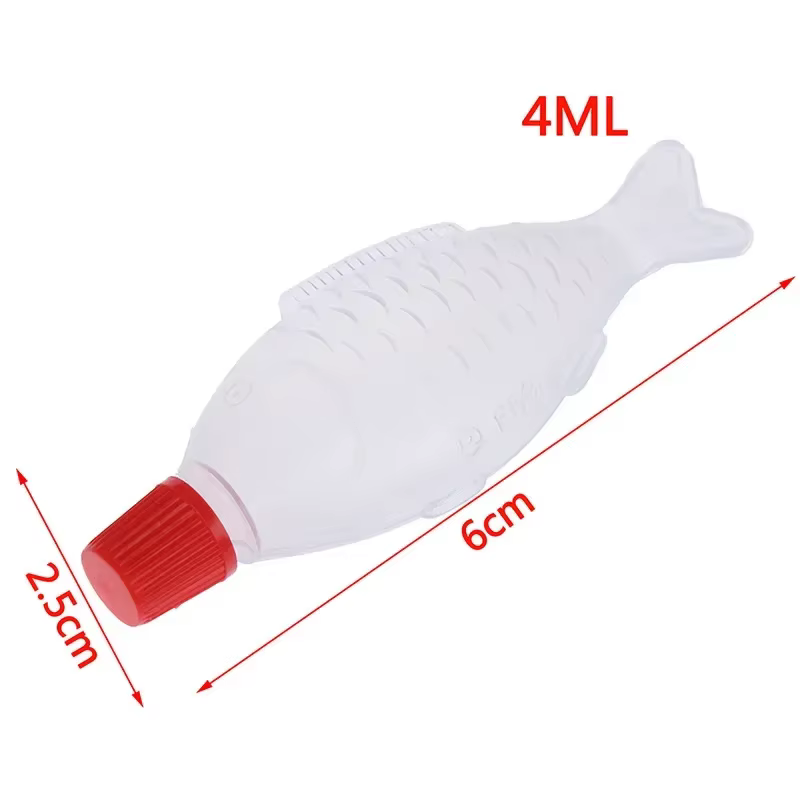 Bouteille de Sauce soja en forme de poisson, boule de riz jetable, vinaigre de Sushi Sashimi, 4ml / 