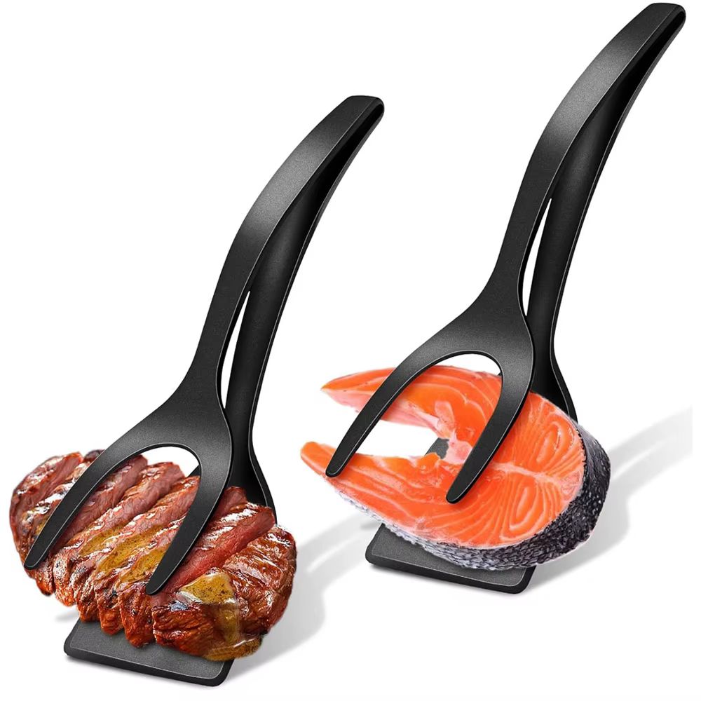 Spatule à poignée 2 en 1, pince à œufs, crêpes, poisson, Toast français, fabrication d'omelettes, an